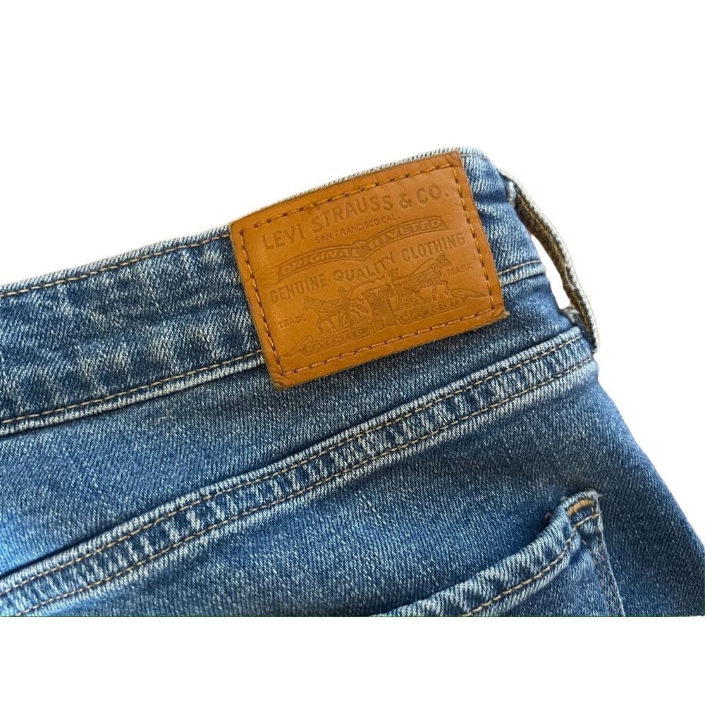 LEVI'S Premium Denim 721 High Rise Skinny Distressed Busted Knee Jean - Picture 10 of 12